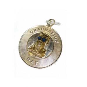 14k gold sapphire pendant