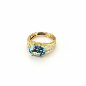 10K Gold Topaz Ring