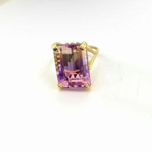 14K Gold Amethyst Ring