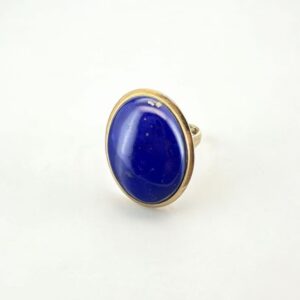 14K Gold Lapis Lazuli Ring