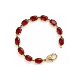 14K Gold Ruby Bracelet