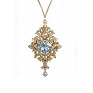 18K Gold Diamond Pendant