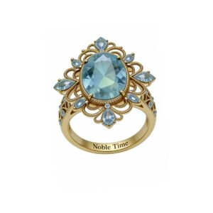 18K Gold Topaz Ring